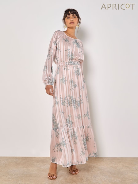Apricot Natural Floral Print Maxi Dress (F88743) | €59