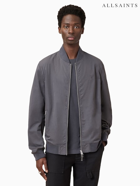 AllSaints Grey Bassett Bomber Jacket (F88937) | €224