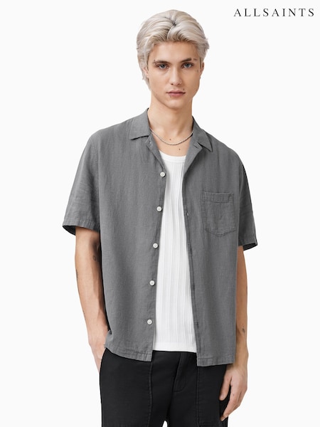AllSaints Grey Veda Shirt (F88966) | €170