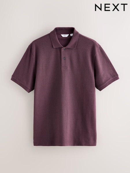 Pink Textured Smart Polo Shirt (F89319) | €27