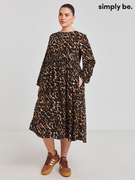 Simply Be Viscose Pocket Midi Dress (F89444) | 268 LEI