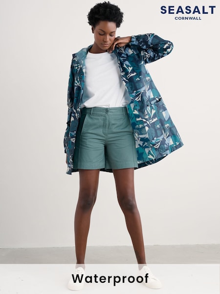 Seasalt Cornwall Blue Waterproof Jacket (F89498) | ₪282