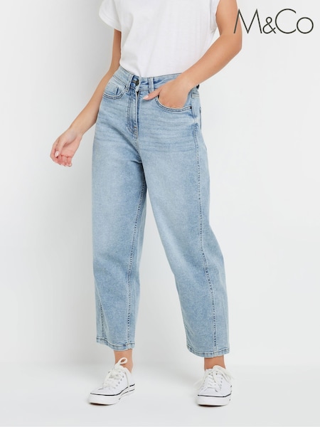 M&Co Lightwash Tapered Jeans (F89510) | €52