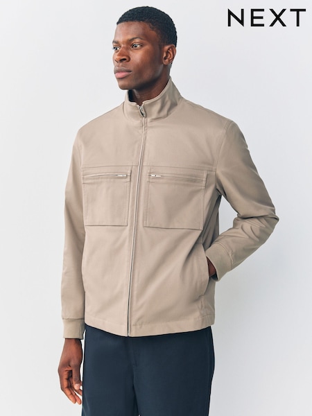 Neutral Shower Resistant Padded Twill Utility Jacket (F89514) | €107