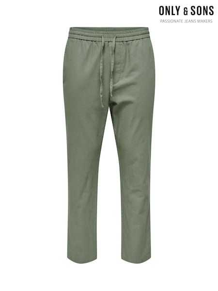 Only & Sons Green Tapered Fit Ankle Length Joggers (F89550) | €50