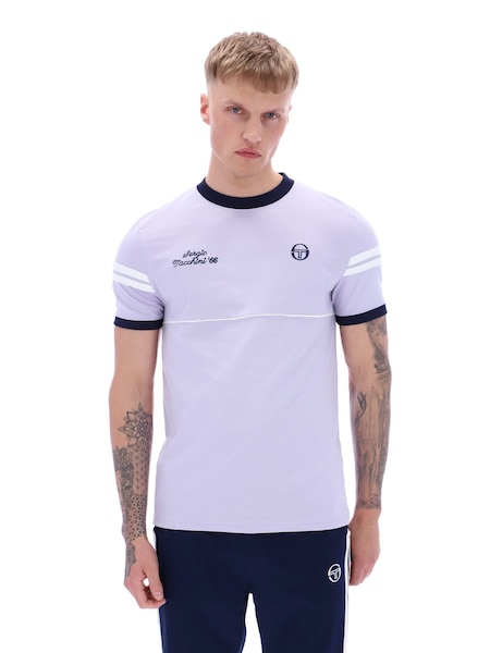 Sergio Tacchini Purple Orion Davis 100% Cotton T-Shirt (F89563) | AED175