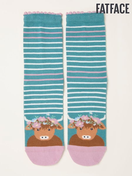 FatFace Highland Cow Socks (F89599) | R$ 75