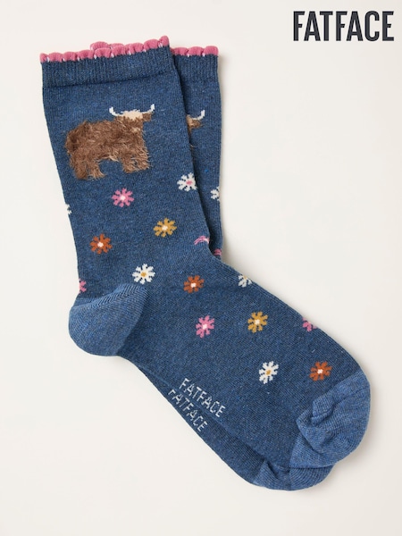 FatFace Highland Cow Socks (F89615) | R$ 75