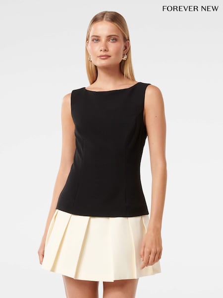 Forever New Black Zali Two In One Mini Dress (F89666) | €119