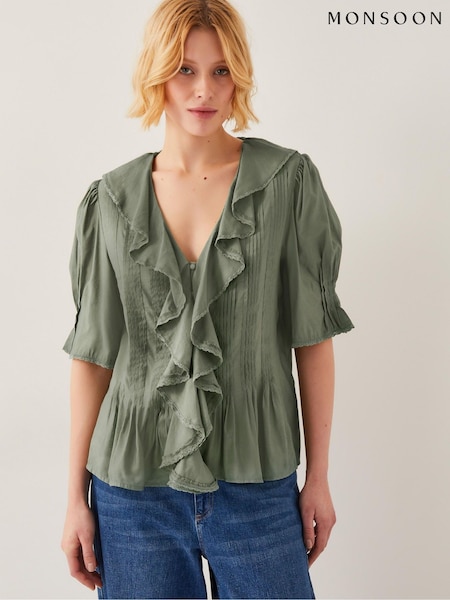 Monsoon Celeste Ruffle Top (F89685) | 514 LEI