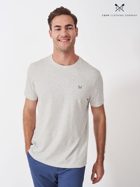 Crew Clothing Company Grey Crew Classic 100% Cotton T-Shirt (F89719) | AED146