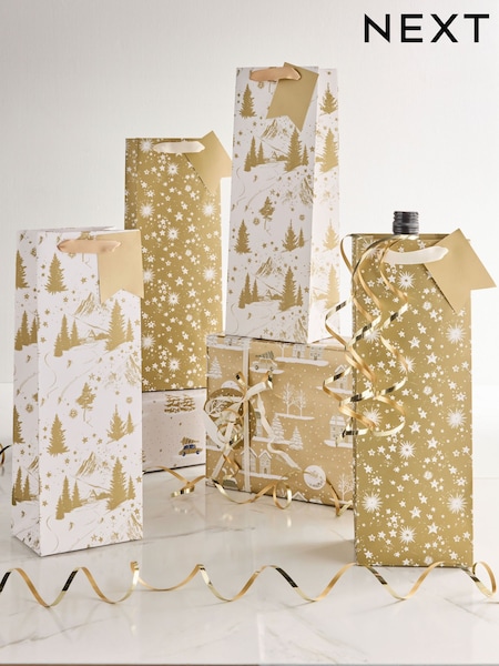 4 Pack Christmas Bottle Bags (F89866) | 5 €