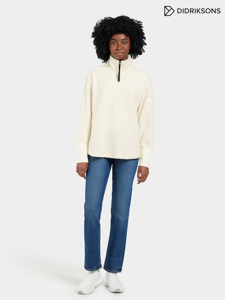 أبيض - Didriksons Womens Monia Half-Zip Fleece (F90011) | ‏466 د.إ.‏