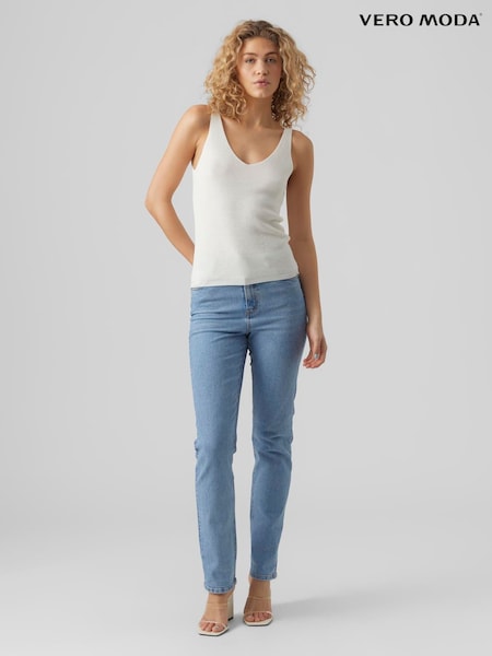 Белый - VERO MODA Knitted Vest Cami Top (F90028) | €29