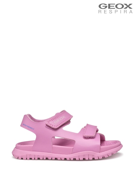 Розовый - Geox Girls Pink J Fusbetto Sandals (F90060) | €56