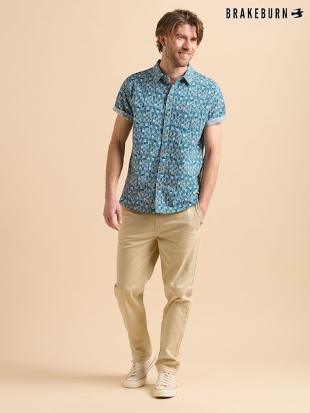 Brakeburn Blue Arrows 100% Cotton Shirt (F90181) | R$ 445