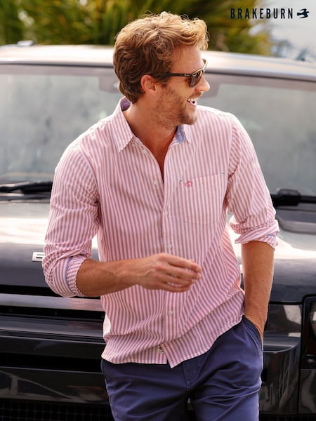 Brakeburn Pink Pink Stripe Shirt (F90263) | €66
