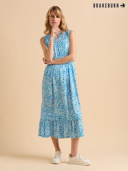 Brakeburn Blue Sea Glitter Maxi Dress (F90298) | €89