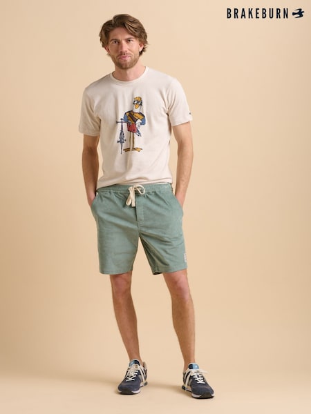 Brakeburn Green Green Cord Shorts (F90332) | 2,704 UAH