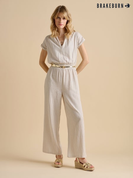 Brakeburn Wide Leg Stripe Jumpsuit (F90353) | 113 €