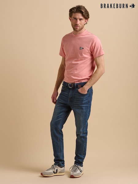 Brakeburn Pink 100% Cotton Flag T-Shirt (F90357) | 148 QAR
