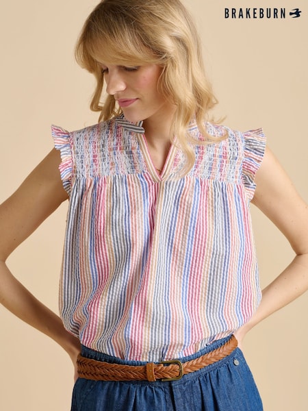 Brakeburn Red Pier Sleeveless Blouse (F90358) | 2,704 UAH