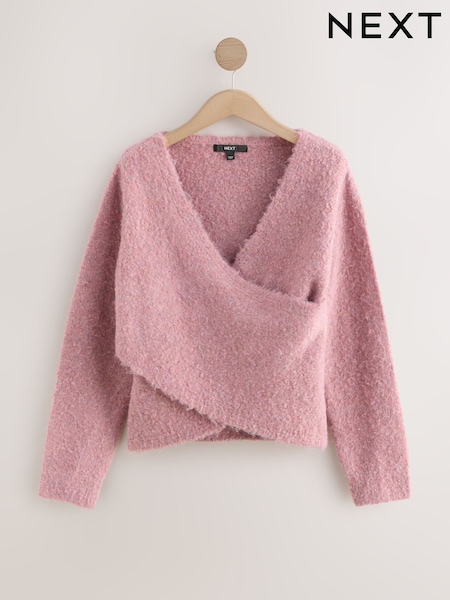 Rosarot - Boucle Wrap Jumper With Wool (F90403) | 55 €