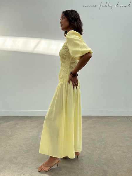 Never Fully Dressed Shirred Nara Dress (F90421) | €171