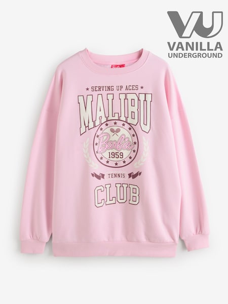 Vanilla Underground Barbie Womens Malibu Club Sweatshirt (F90482) | €47