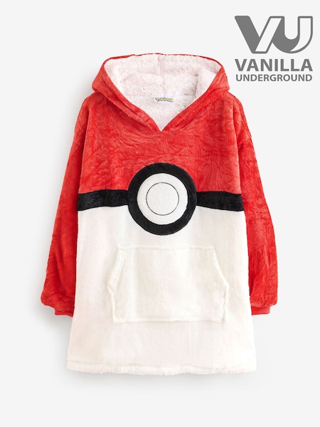 Vanilla Underground Large Unisex Kids Pokemon Pokeball Graphic Print Blanket 100% Cotton Hoodie (F90486) | ¥ 7,100
