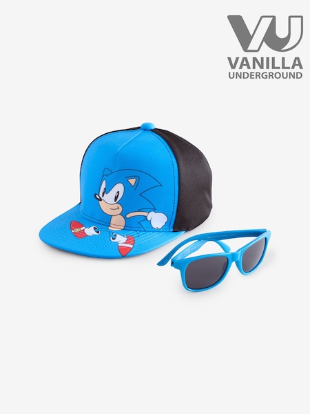 Vanilla Underground Blue Boys Sonic the Hedgehog Adjustable Curved Peak Cap (F90492) | 87 QAR