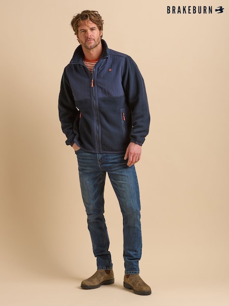 Brakeburn Blue Fleece Jacket (F90501) | €93