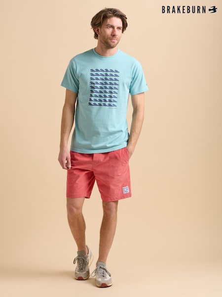 Brakeburn Blue Waves T-Shirt (F90522) | €38
