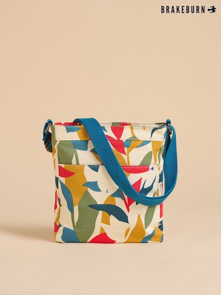 Brakeburn Green Falling Leaves Cross-Body Bag (F90526) | kr500