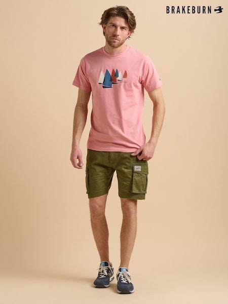 Brakeburn Pink Painted Peleton T-Shirt (F90562) | €38