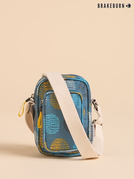 Brakeburn Blue 100% Cotton Lunar Small Cross-Body Bag (F90584) | ₪151