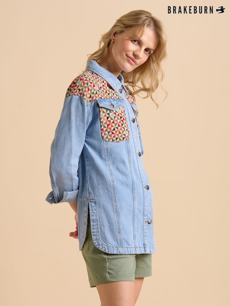 Brakeburn Patchwork Denim Jacket (F90592) | €113