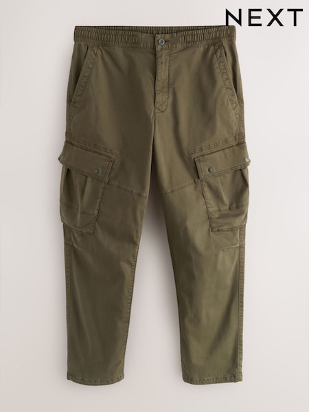 Khaki Green Stretch Utility Cargo Trousers (F90674) | €45
