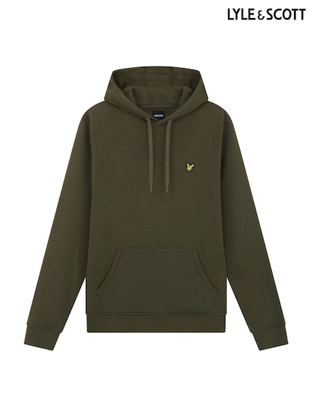 Lyle & Scott Olive Green Pullover Hoodie (F90745) | €93