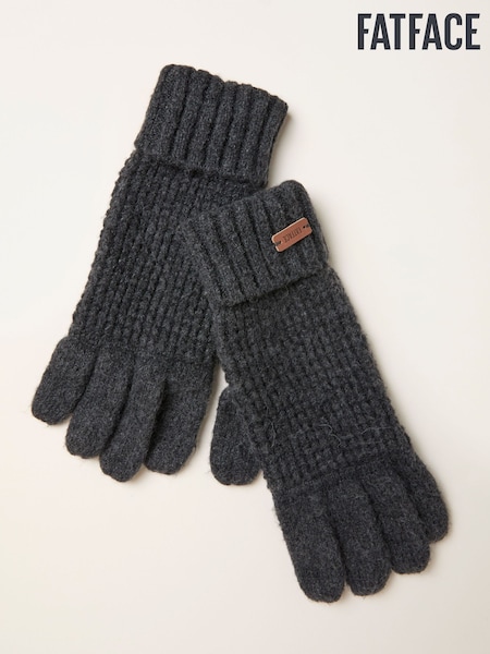Anthrazitgrau - FatFace Waffle Gloves (F90884) | 31 €