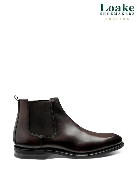 Loake Dk Brown Handpainted Chelsea Boots (F90907) | €290