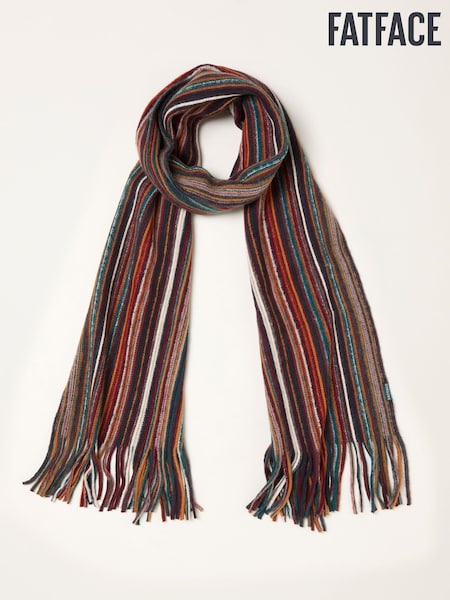 FatFace Orange Multi Stripe Scarf (F90940) | €42