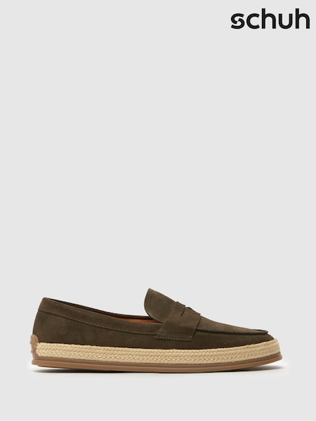 Schuh Green Rin Suede Loafers (F91132) | €83