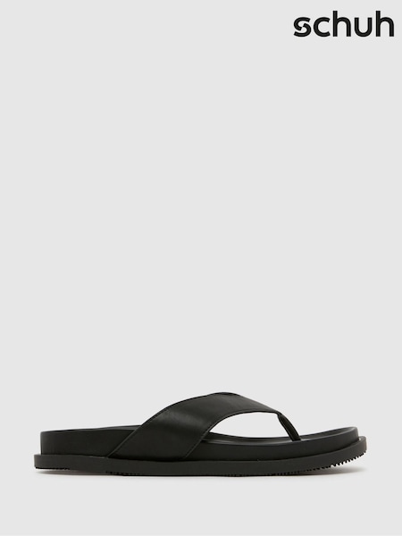 Schuh Seymore Toe Thong Black Sandals (F91145) | €44