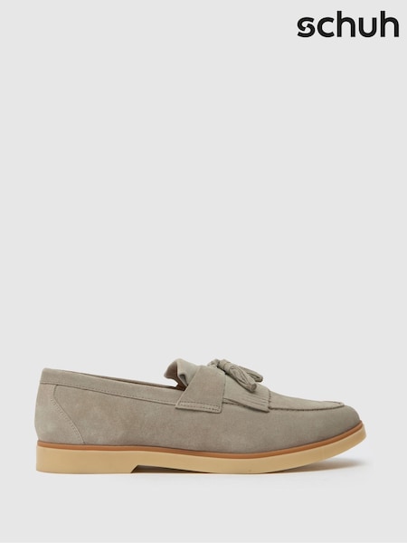 Schuh Grey Reggie Suede Loafers (F91162) | AED320