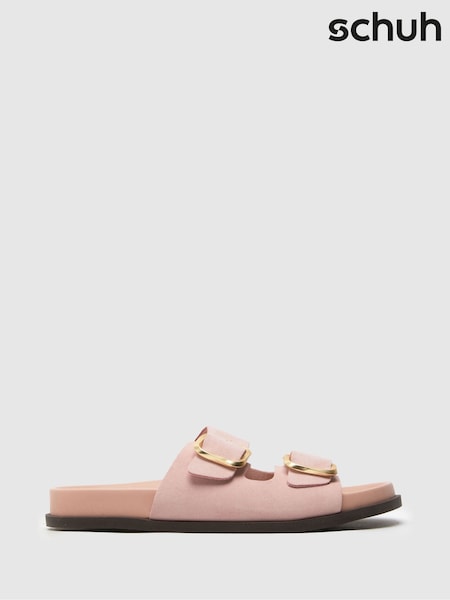 Schuh Pink Tylee Leather Buckle Footbead Sandals (F91211) | ₪277