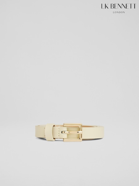Lk Bennett Clover Leather Square Buckle Belt (F91242) | kr1 030