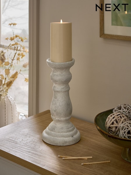 Natural Lydford Pillar Candle Holder (F91258) | €18 - €20