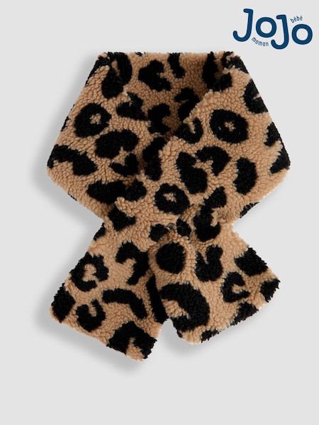 JoJo Maman Bébé Natural Leopard Print Pull Through Scarf (F91280) | R$ 140