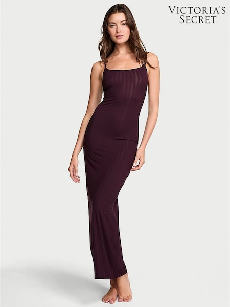 Victoria's Secret Winter Wine Purple Modal Maxi Slip Dress (F91319) | €56